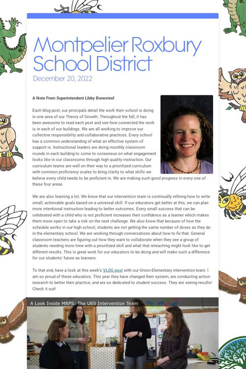 Montpelier Roxbury School District