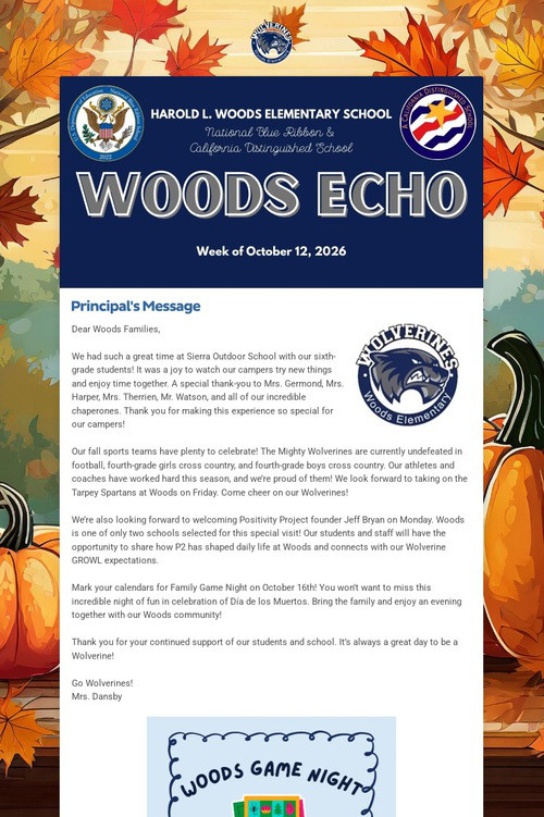 Week of October 12, 2026