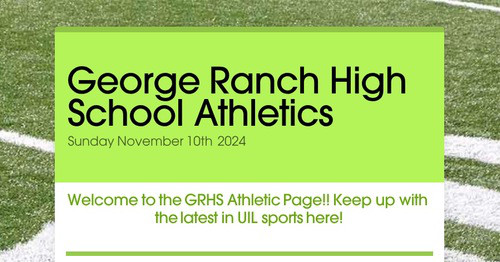 George Ranch High School Overview Design newsletters to spread the word online | Smore
