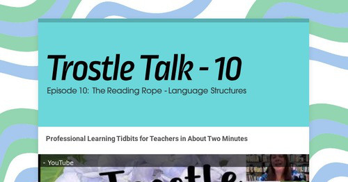 Trostle Talk - 10
