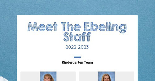 Meet The Ebeling Staff