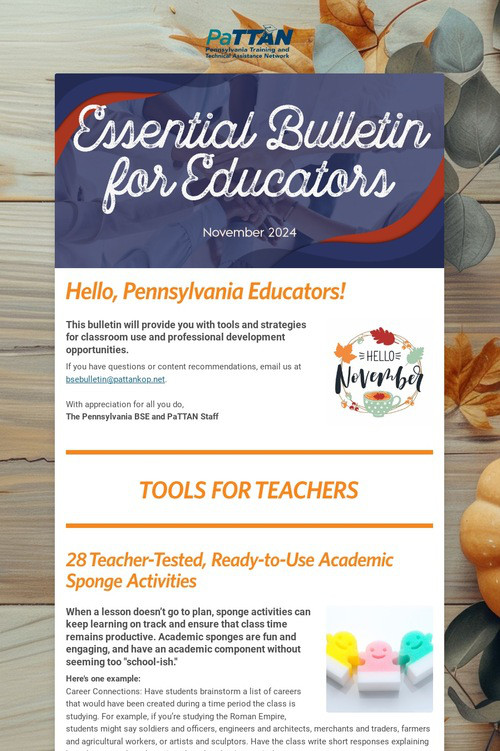 Essential Bulletin for Educators