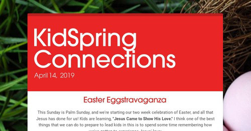 KidSpring Connections | Smore Newsletters