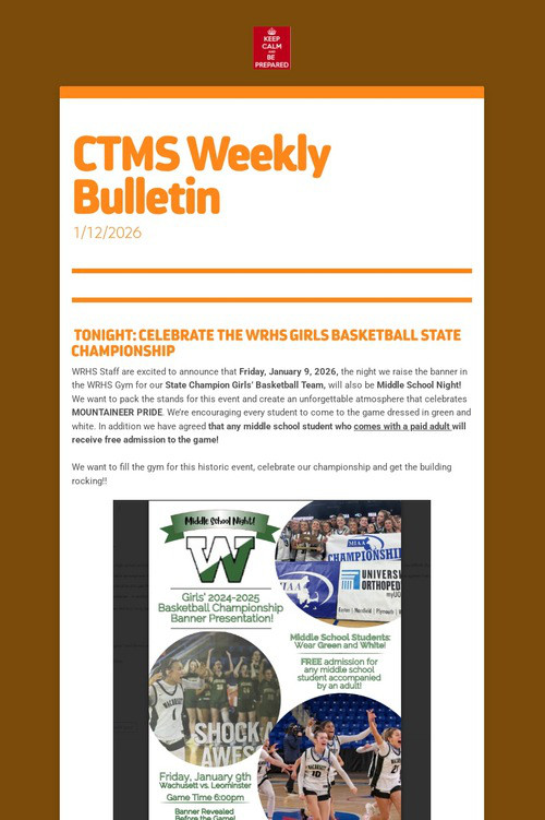 CTMS Weekly Bulletin