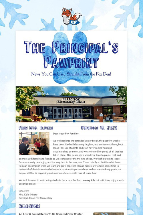 The Principal's Pawprint