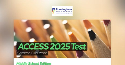 ACCESS 2025 Test