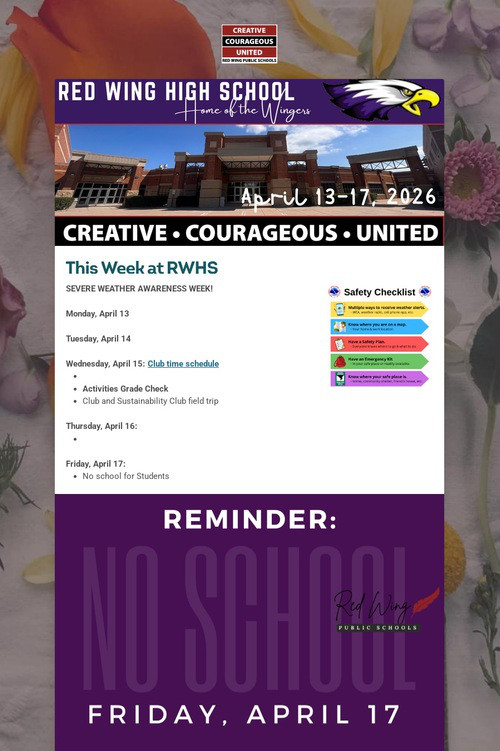 RWHS Student Newsletter
