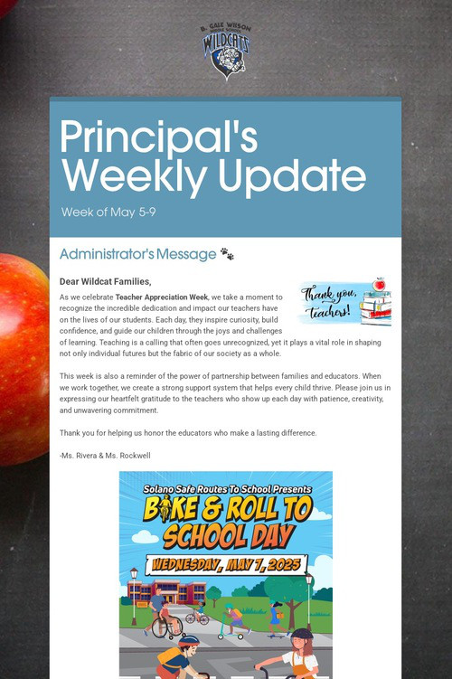 Principal's Weekly Update