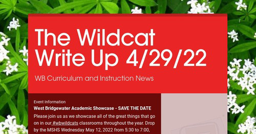 The Wildcat Write Up 4/29/22