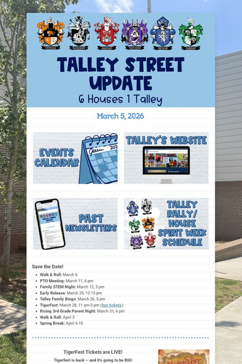 Talley Street Update