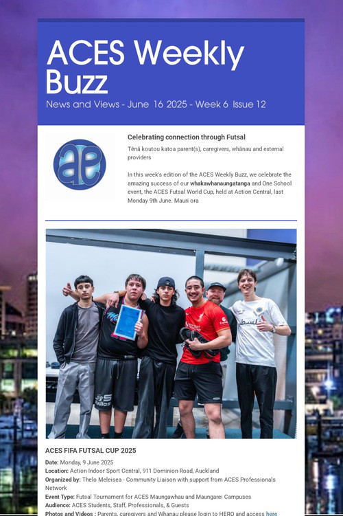 ACES Weekly Buzz