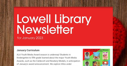 Lowell Library Newsletter