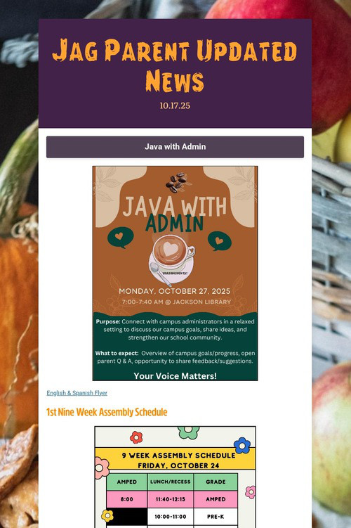 Jag Parent Updated News