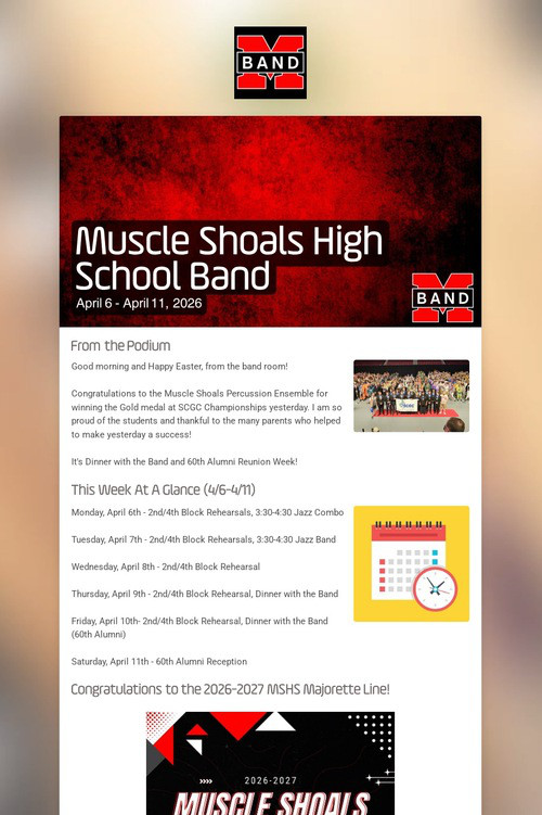 Muscle Shoals High School Band