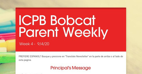 ICPB Bobcat Parent Weekly | Smore Newsletters