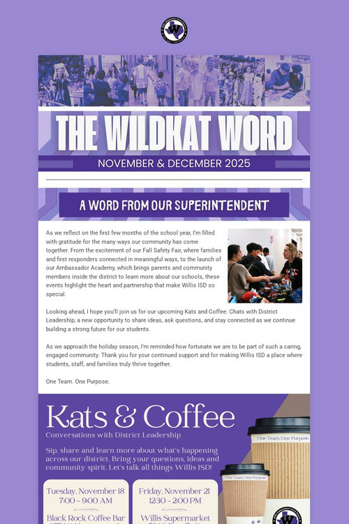 The Wildkat Word: Nov and Dec 2025