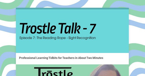 Trostle Talk - 7