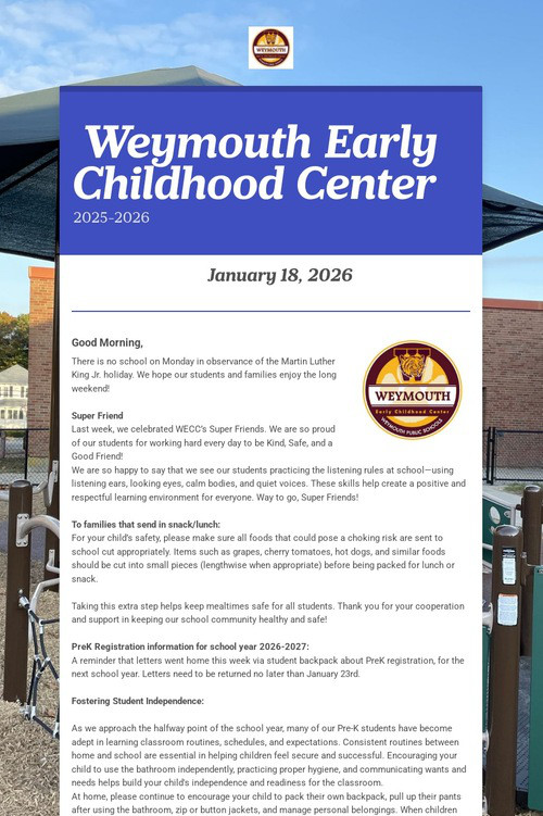 Weymouth Early Childhood Center