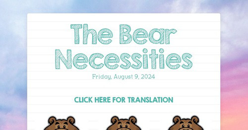 The Bear Necessities