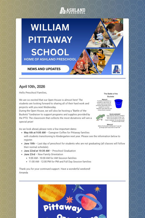 Ashland Preschool Update
