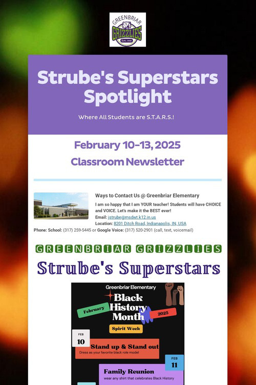 Strube's Superstars Spotlight