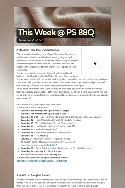 This Week @ PS 88Q