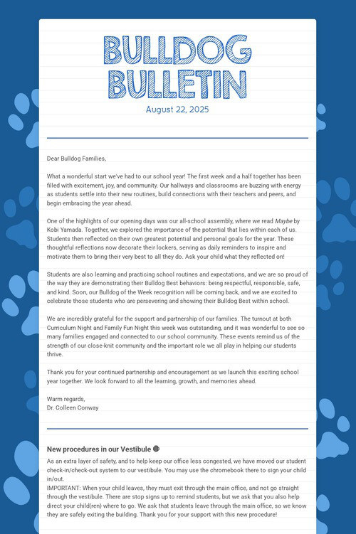 BULLDOG BULLETIN