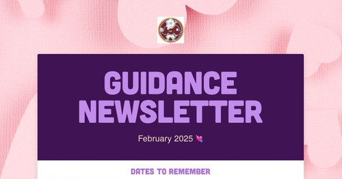 Guidance Newsletter