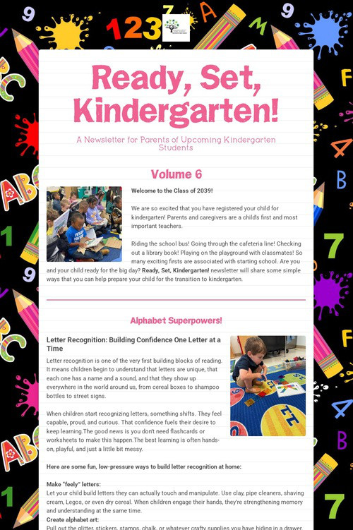 Ready, Set, Kindergarten!