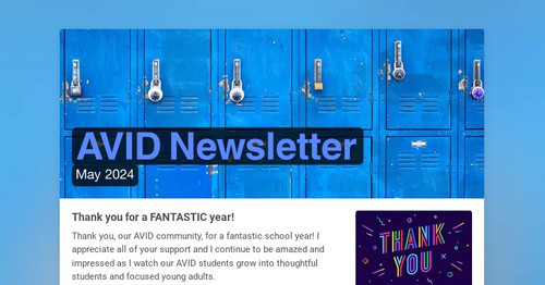 AVID Newsletter