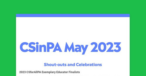 CSinPA May 2023