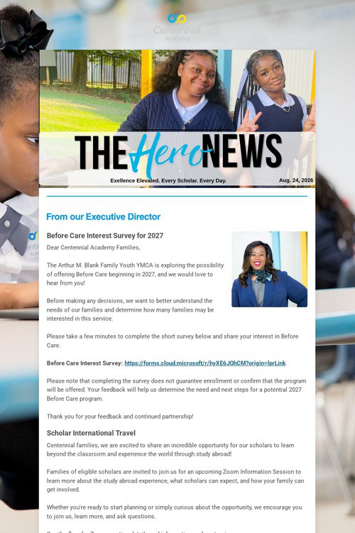 Centennial HERO News Aug. 24, 2026