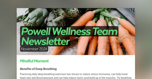 Powell Wellness Team Newsletter