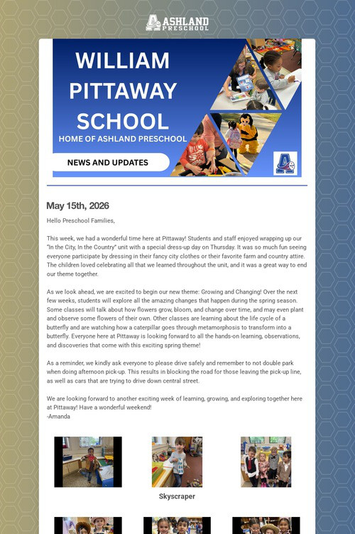 Ashland Preschool Update