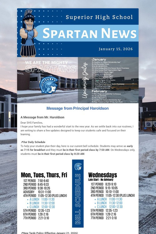 SHS Family News
