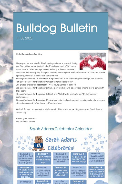 Bulldog Bulletin
