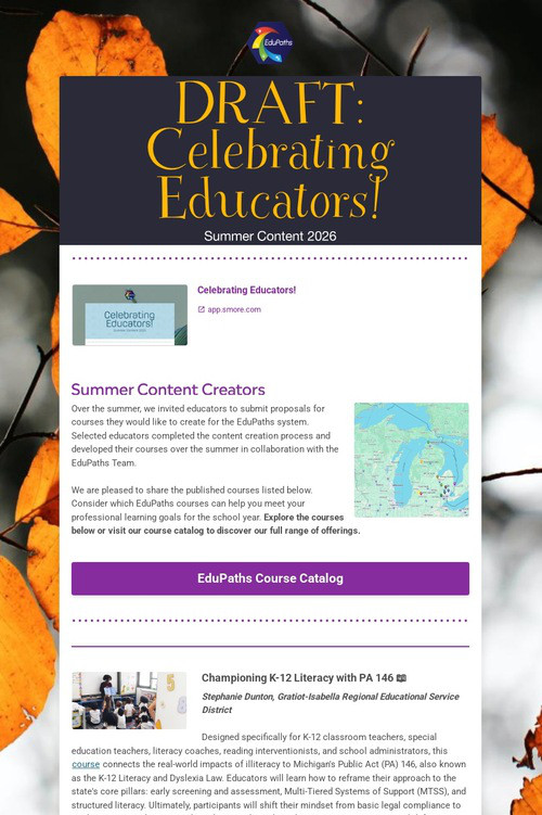 DRAFT: Celebrating Educators!