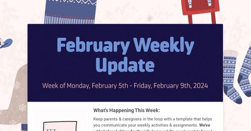 February Weekly Update | Smore