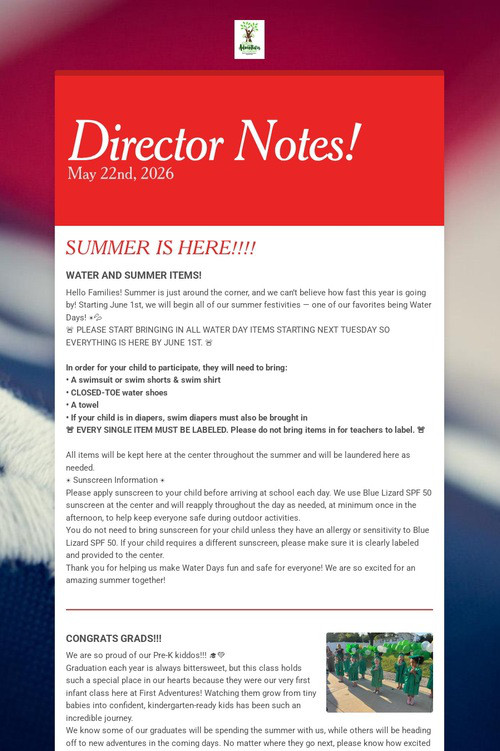 Director Notes!