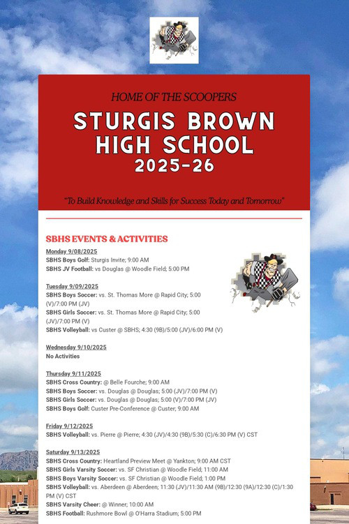 STURGIS BROWN HIGH SCHOOL