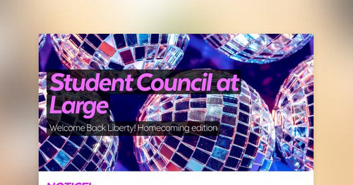 Student Council at Large
