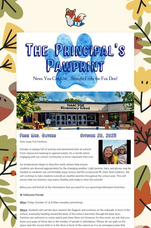 The Principal's Pawprint