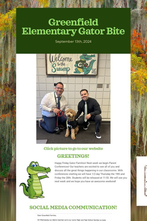 Greenfield Elementary Gator Bite