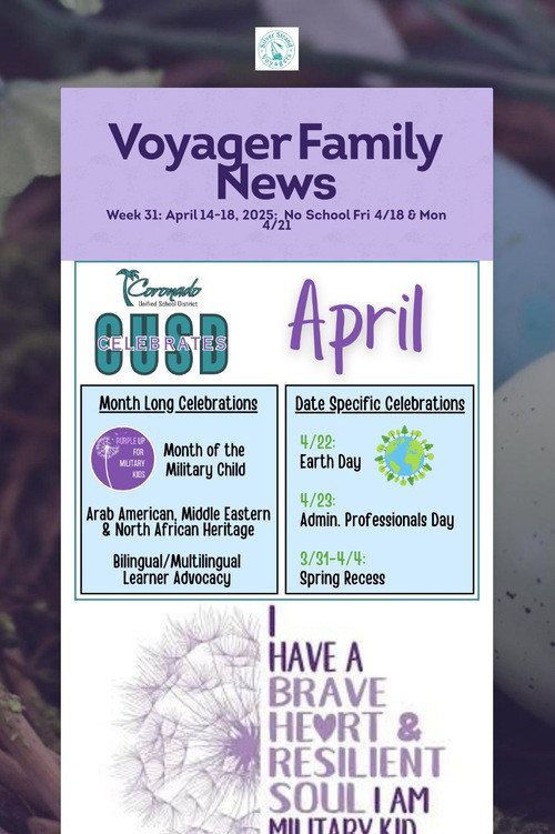Voyager Family News