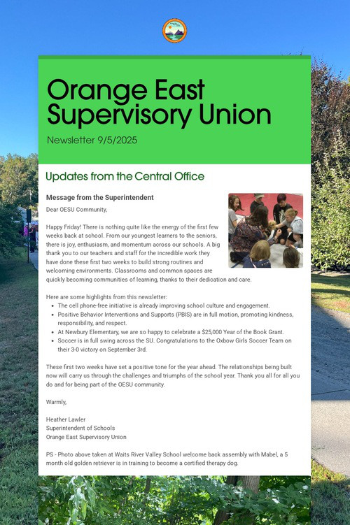 Orange East Supervisory Union