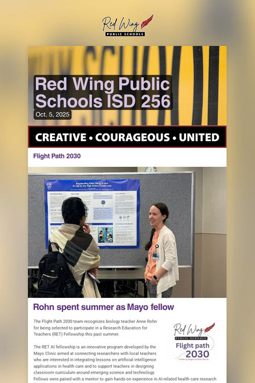 Red Wing Public Schools ISD 256