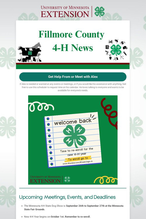 Fillmore County 4-H News