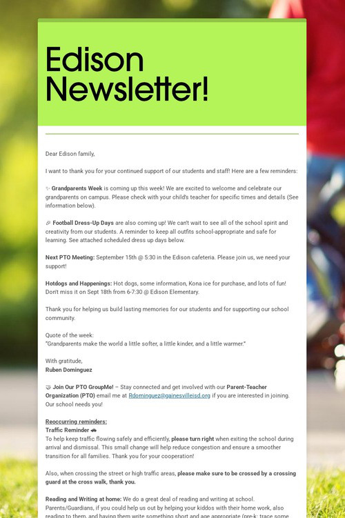 Edison Newsletter!