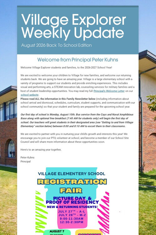 Village Explorer Weekly Update
