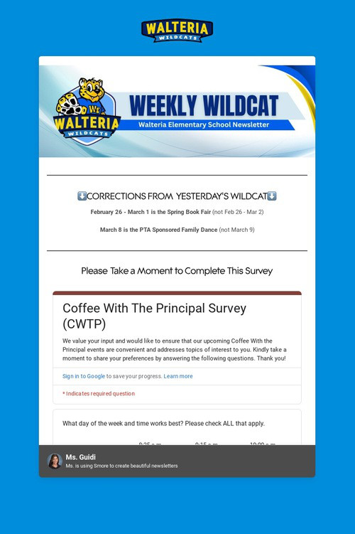Weekly Wildcat